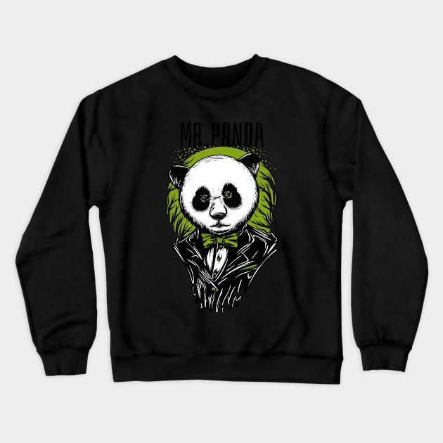 panda Crewneck Sweatshirt by Sabahmd